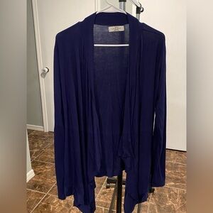 Made by Johnny Blue Cardigan Sweater Size Medium